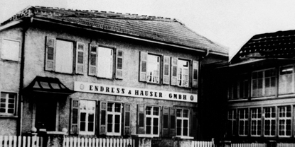 First premises of Endress+Hauser in 1955.