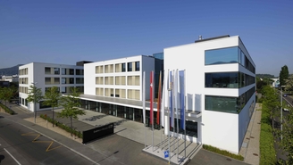 A sede do Grupo Endress+Hauser em Reinach, Suíça.