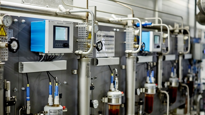Painel analítico SWAS para ciclo de água/vapor na usina combinada de calor e energia de Zwickau Süd