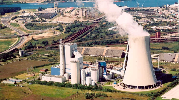 Água do Mar Báltico usada como água de resfriamento na estação de energia