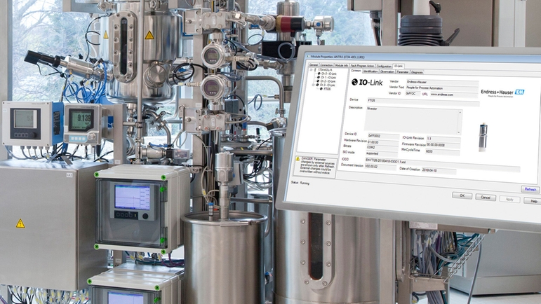 Instrumentação do processo com tecnologia IO-Link