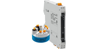 4-20 mA temperature transmitter as head or DIN rail device