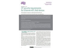 Whitepaper sobre cibersegurança: Requisitos de segurança de TO para equipamentos de campo Ethernet-APL