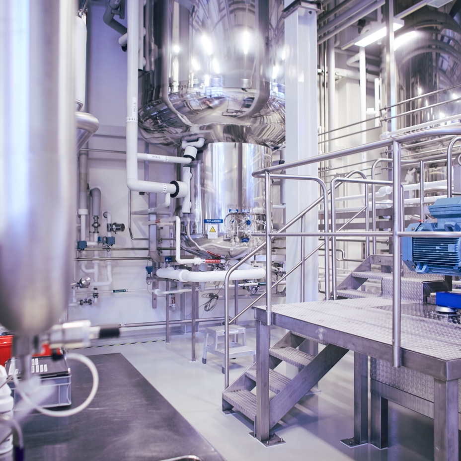 planta de fabricação biofarmacêutica com processamento biofarmacêutico
