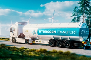 Hydrogen transportation via truck