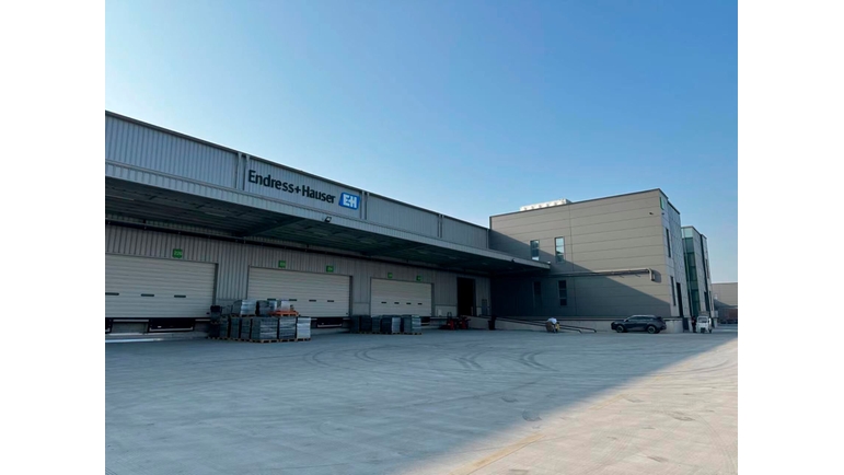 O centro de logística da Endress+Hauser está localizado em Kunshan, no leste da China, e está em operação desde 2024.